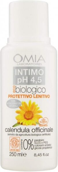 Antica Farmacia Orlandi Omia Intimo Ph 3,5 Biologico Protettivo Lenitivo 250ml.Calendula Officinale