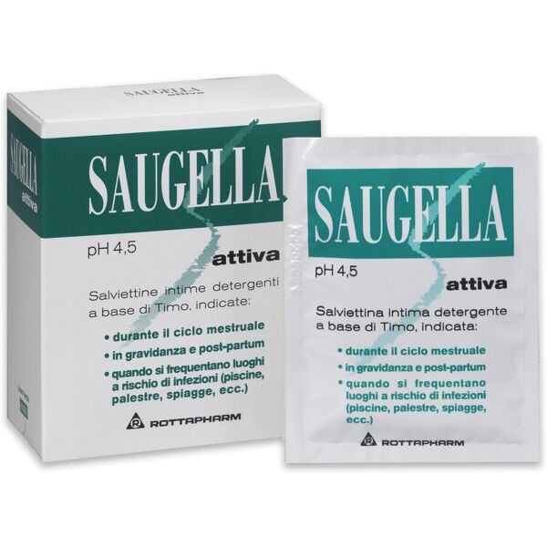 meda pharma spa saugella attiva salviettine detergenti 10 pezzi