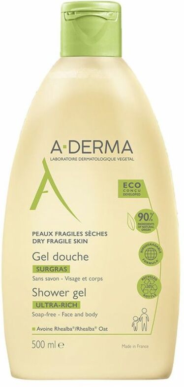 pierre fabre les indispensables gel doccia surgras a-derma 500ml