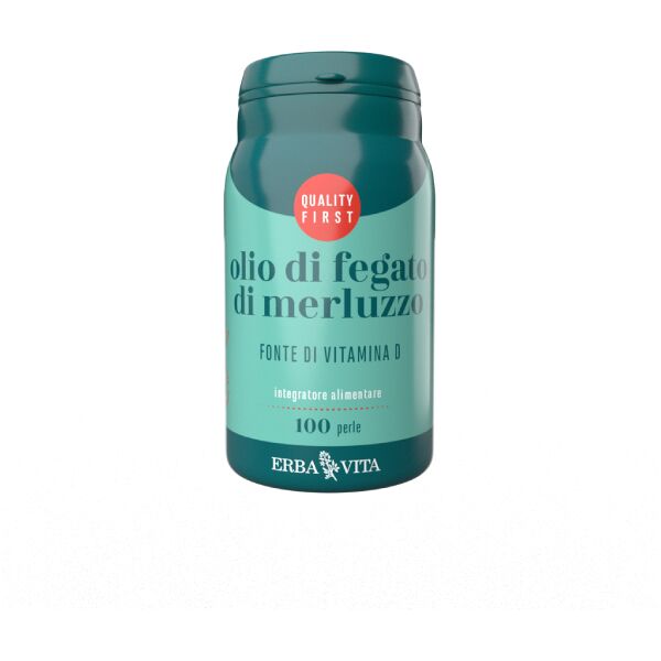 erba vita olio fegato merluzzo 100 perle erbavita