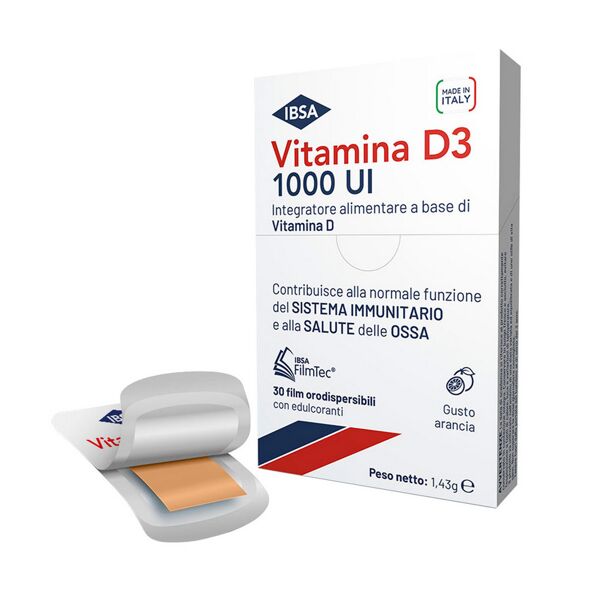 ibsa farmaceutici italia srl vitamina d3 ibsa 1000ui 30 film orodispersibili