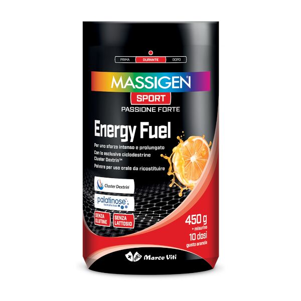 marco viti farmaceutici spa massigen sport energy fuel 450g gusto arancia