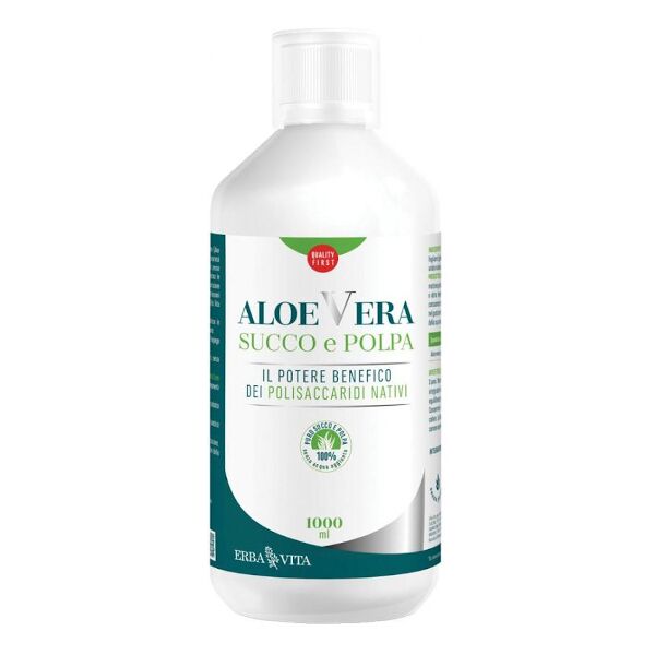 erba vita aloe vera succo e polpa 1000ml