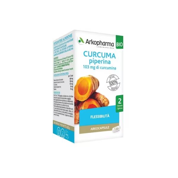 arkofarm srl arkocapsule curcuma piperina 130 capsule