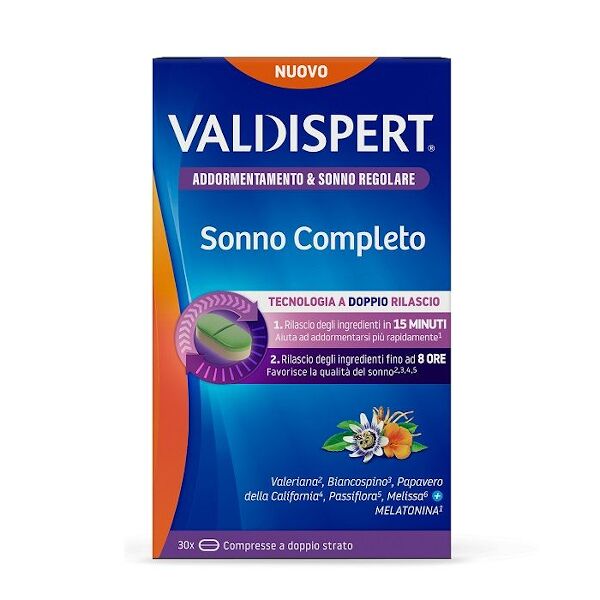 cooper consumer health it srl valdispert sonno completo melatonina e valeriana 30 compresse