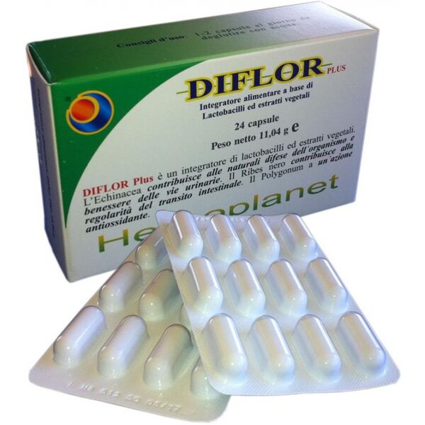 herboplanet srl herboplanet diflor plus integratore alimentare 24 capsule