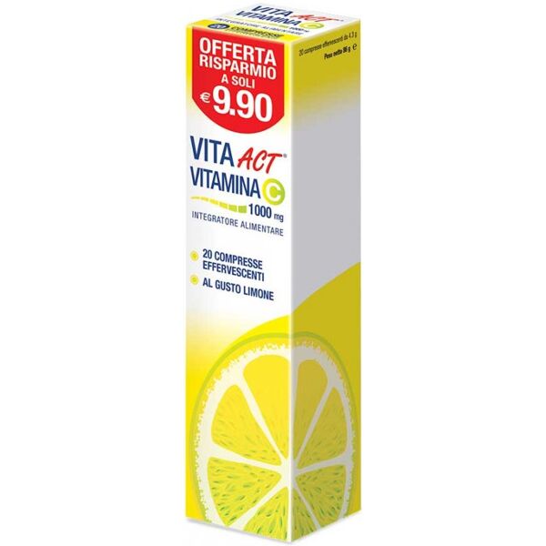 f&f srl vitamina c act® 1000mg 20 compresse effervescenti