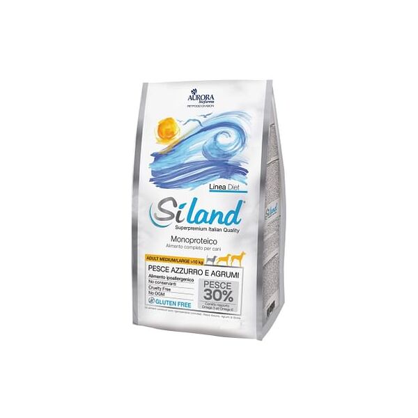 aurora biofarma srl siland diet adult medium/large pesce monoproteico crocchette12 kg