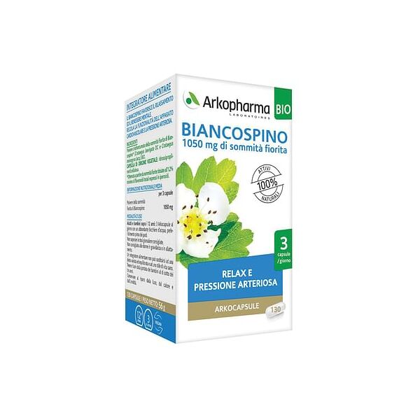 arkofarm srl arkocps biancospino bio 130 capsule