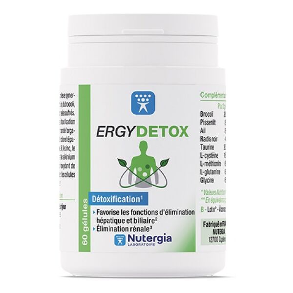 laboratoire nutergia ergydetox 60 cps