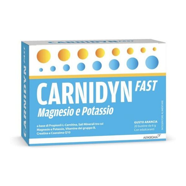 alfasigma spa carnidyn fast magnesio e potassio 20 bustine