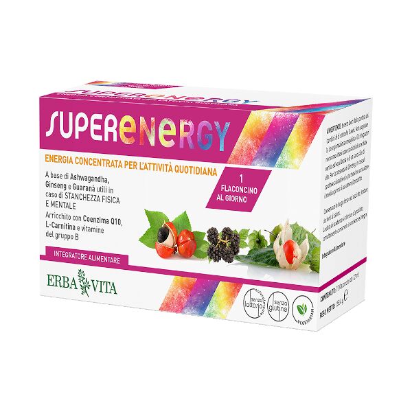 erba vita super energy 10 flaconcini 12ml erbavita