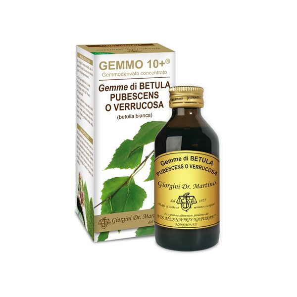 dr.giorgini ser-vis srl gemmo 10+ betulla bianca liquido analcolico 100ml giorgini