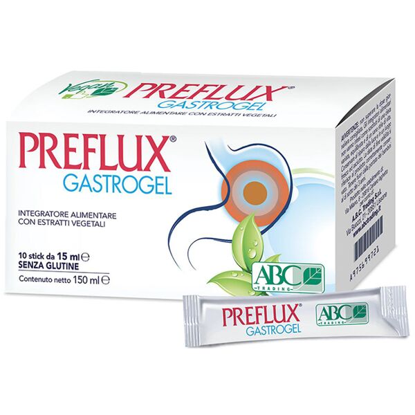 a.b.c. trading srl preflux gastrocel 10stick pack