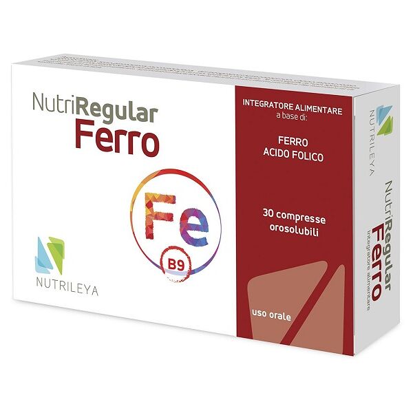 nutrileya srl nutriregular ferro 30 cpr oro