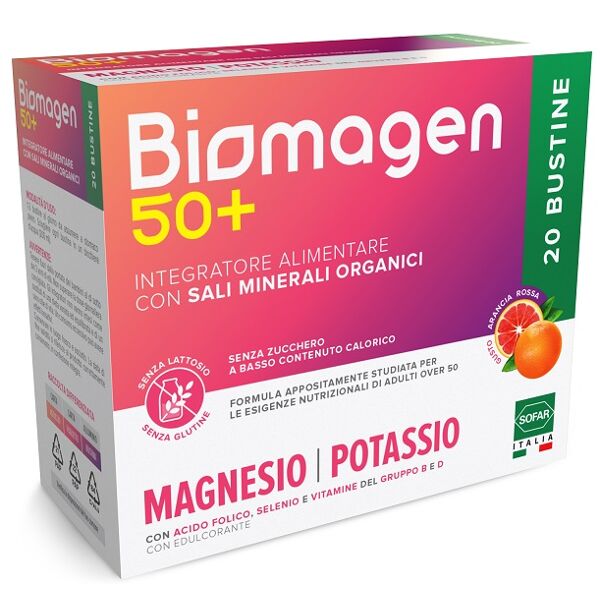 sofar biomagen 50+ magnesio e potassio senza zuccheri 20 bustine