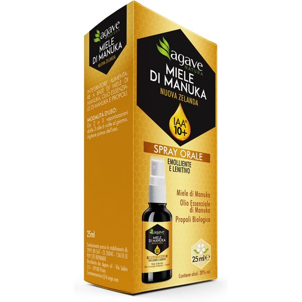 agave srl agave natura spray orale iaa 10+ 27 ml