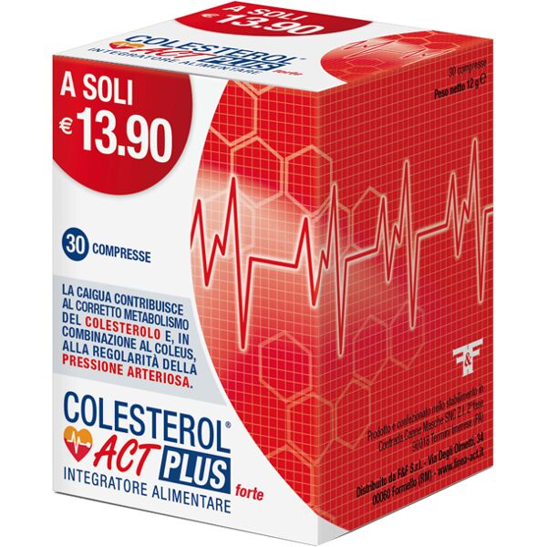 f&f srl colesterol act plus forte 30 compresse