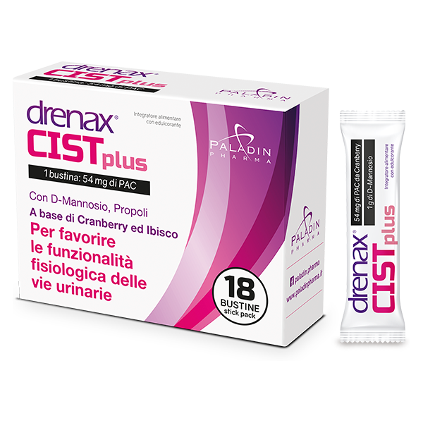 paladin pharma spa drenax forte cist plus 18stick