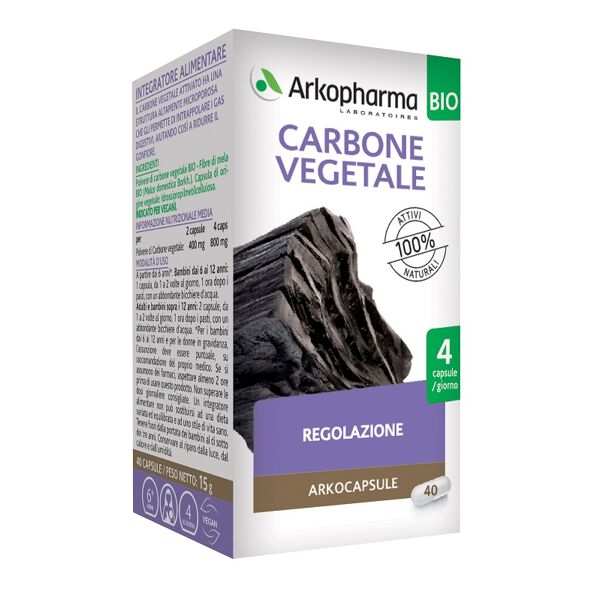 arkofarm srl arkocapsule carbone veg.40 cps