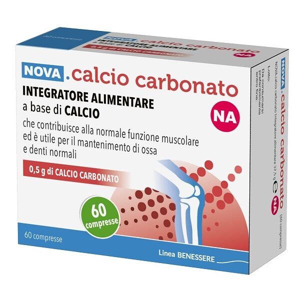 nova argentia srl ind. farm nova calcio carbonato na 0,5g 60 compresse