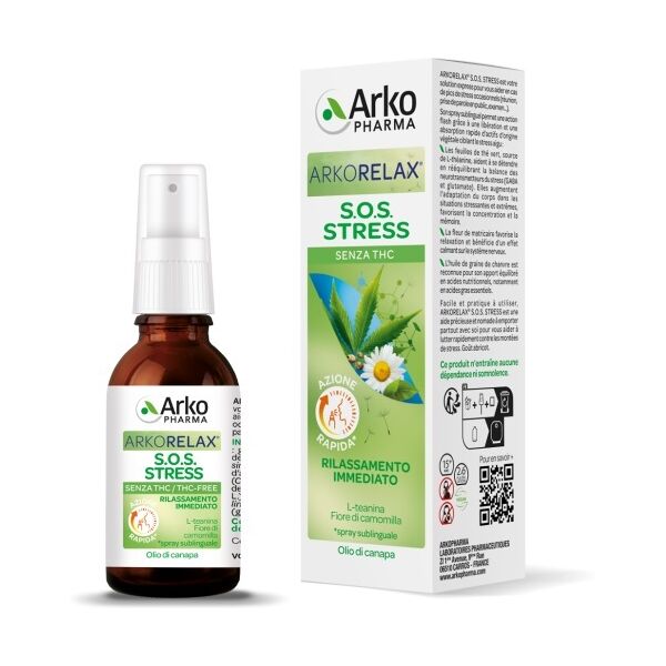 arkofarm srl arkorelax sos stress 15ml