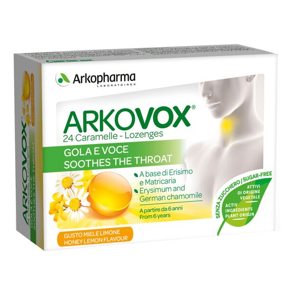 arkofarm srl arkovox 24 pastiglie miele limone senza zucchero