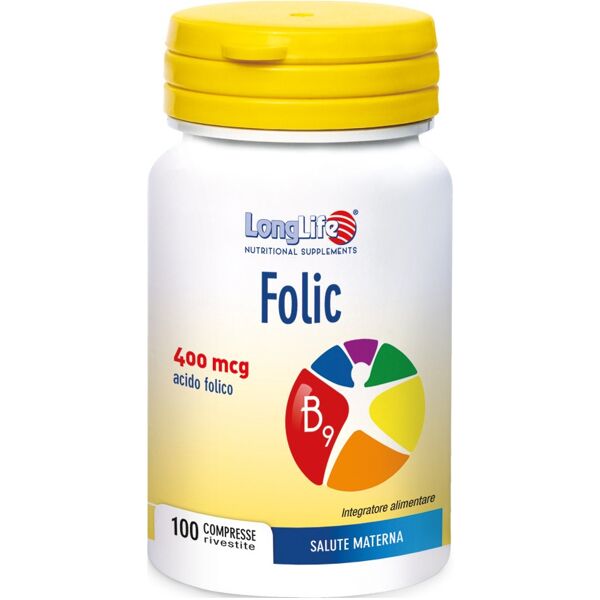 longlife srl longlife folic 100 compresse 400mcg