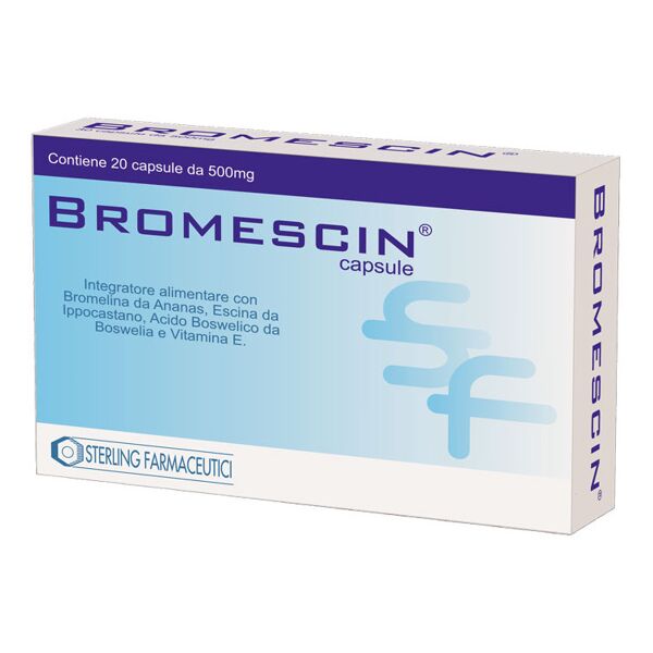 sterling farmaceutici srl bromescin 20 cps 500mg