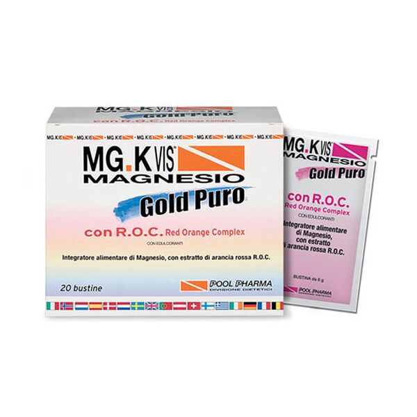 pool pharma srl mgk vis mg gold puro 20 bustine