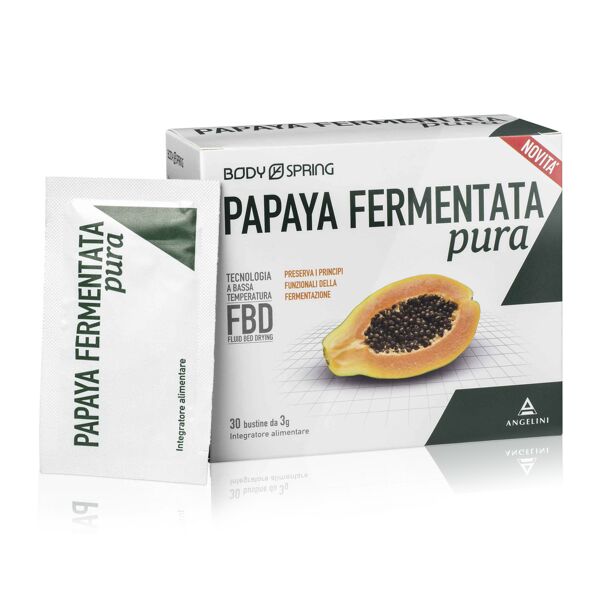 angelini ch body spring papaya fermentata pura 30 buste
