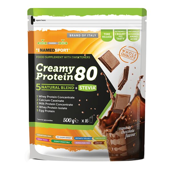 namedsport srl creamy protein exquisite chocolate 500g