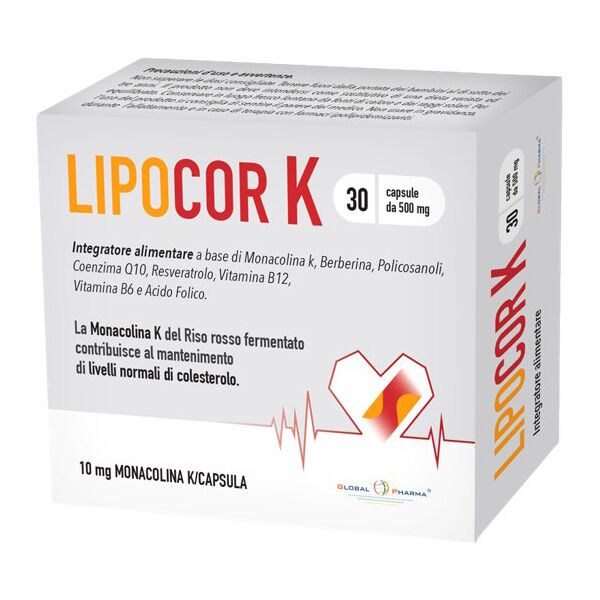 global pharma srl lipocor k 30 cps 500mg