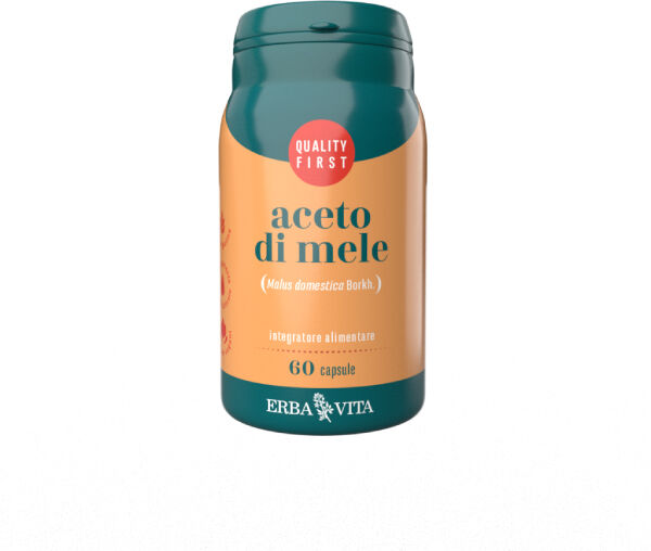 erba vita aceto di mele 60 capsule 550mg erbavita