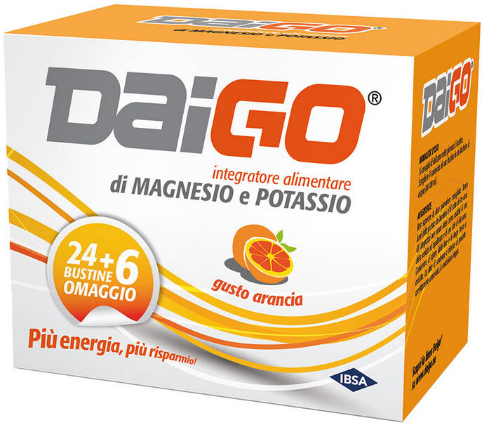 ibsa farmaceutici italia srl daigo arancia 24+6 bustine magnesio potassio