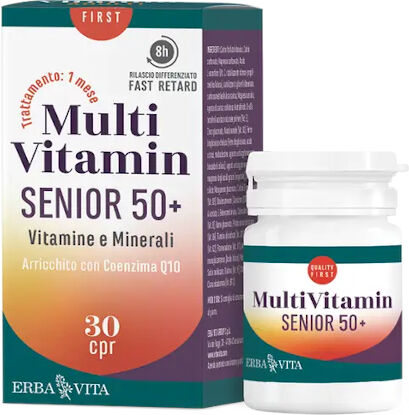 multivitamin senior 50+ vitamine e minerali 30 compresse erba vita