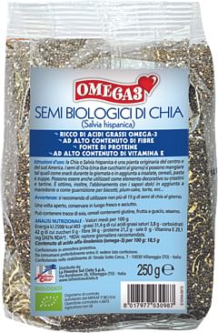 biotobio fsc omega 3 semi di chia bio ad alto contenuto di fibra 250g