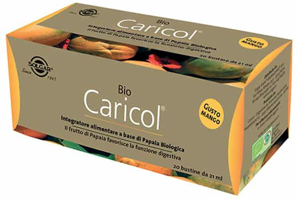 green remedies spa bio caricol mango 20 bustine 20ml solgar