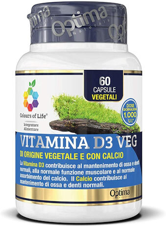 optima naturals srl colours of life vitamina d3 60 capsule