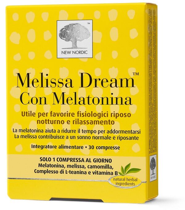 new nordic melissa dream melatonina 30cpr