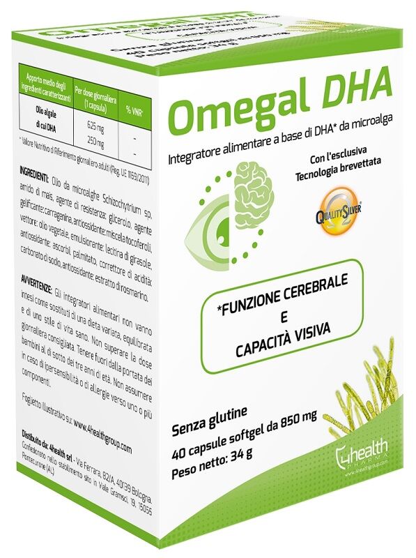 4 health srl omegal dha int.40cps molli
