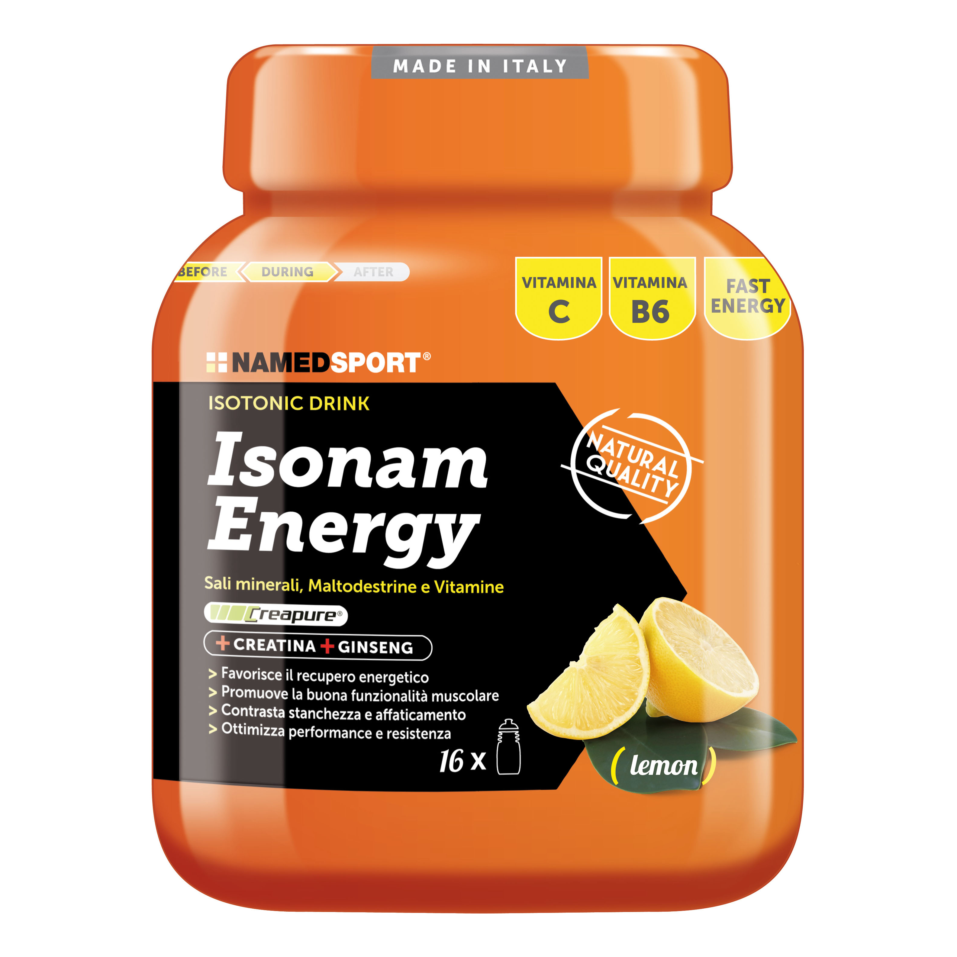 namedsport srl isonam energy lemon 480g