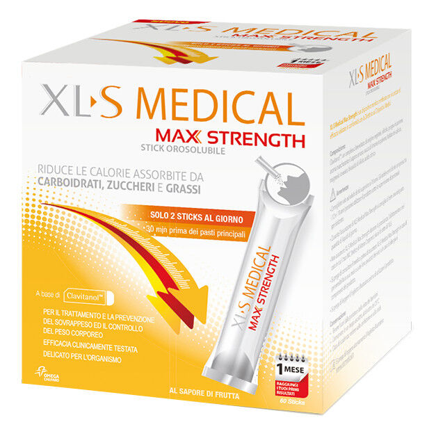 perrigo italia srl xls medical max strength 60 stick