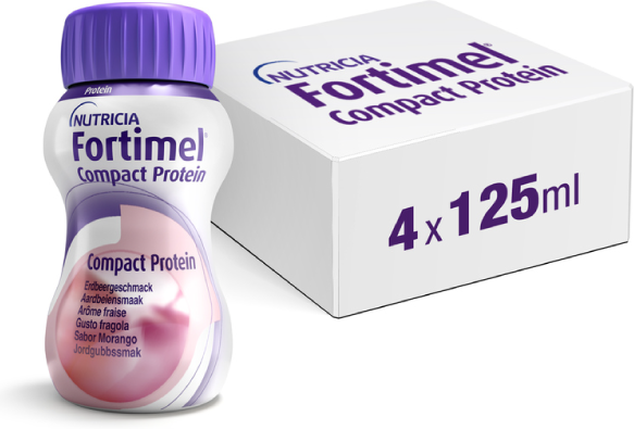 Danone Nutricia Spa Soc.Ben. Fortimel Compact Protein Fragola 4x125ml