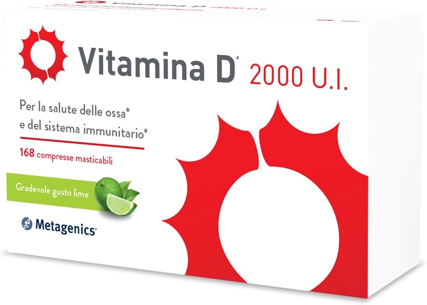 Metagenics Belgium Bvba Vitamina D 2000 U.I. 168 Compresse Masticabili