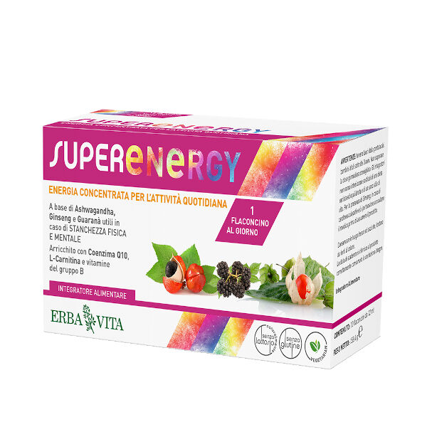 Erba Vita Super Energy 10 Flaconcini 12ml Erbavita