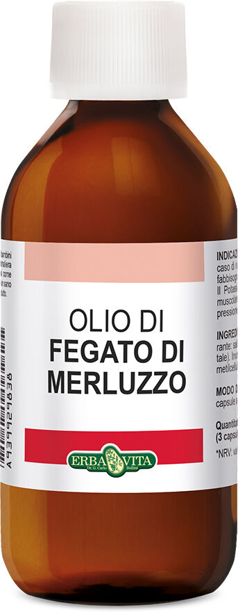 Erba Vita Olio Fegato Merluzzo 100ml Erbavita