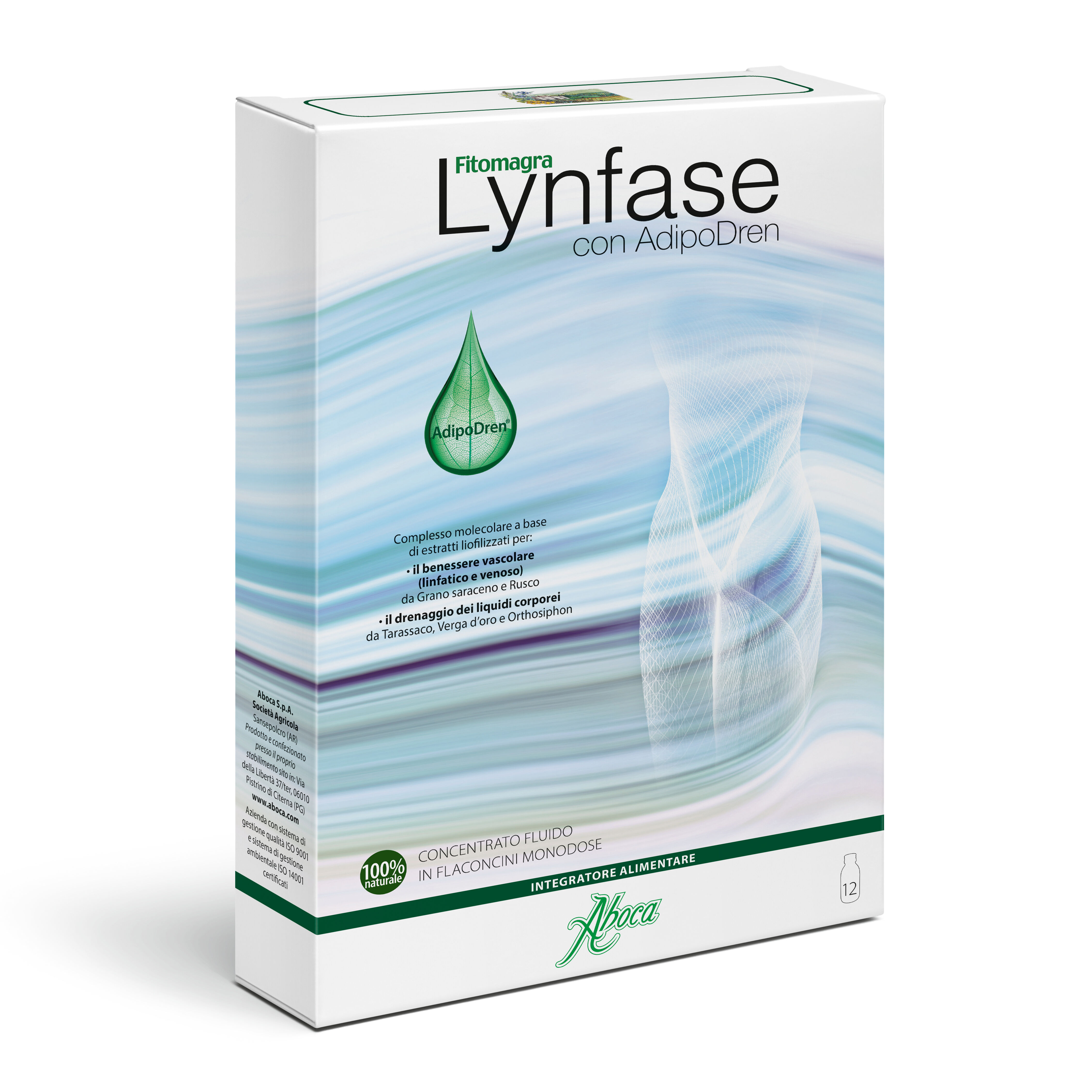 Aboca Lynfase Fitomagra 12 Flaconcini 15g