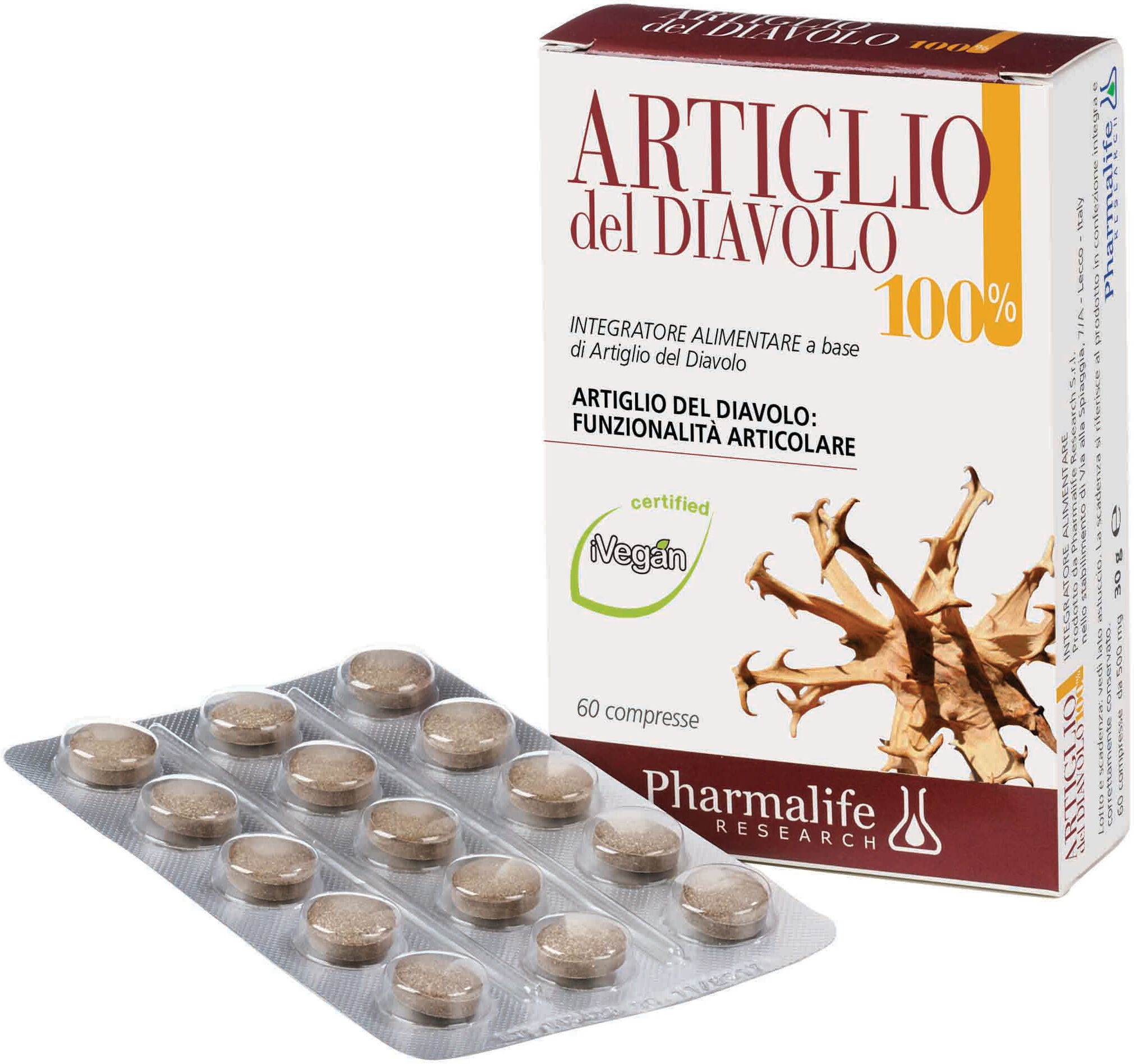 Pharmalife Research Srl Artiglio 100% 60 Compresse