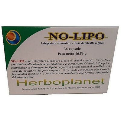 Herboplanet No Lipo - Integratore alimentare - 36 capsule - Controllo del peso Herboplanet No Lipo - Integratore alimentare - 36 capsule - Controllo del peso